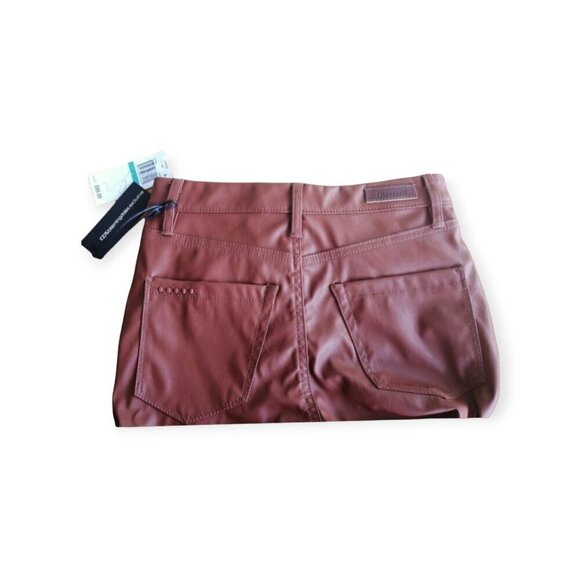 BlankNYC Cognac Faux Leather Skinny Pants High Rise Size Small NWT Trendy - Picture 4 of 10